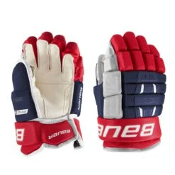 Bauer Pro Series Junior Hockey Gloves -Bauer bauer gloves bauer pro series junior hockey gloves navy red white 10 29171962839106