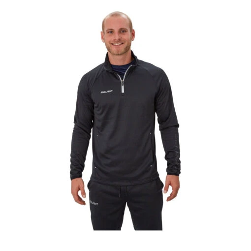Bauer Vapor Fleece Senior 1/4 Zip Jacket -Bauer bauer quarter zips bauer vapor fleece senior 1 4 zip jacket black xxl 28744285225026